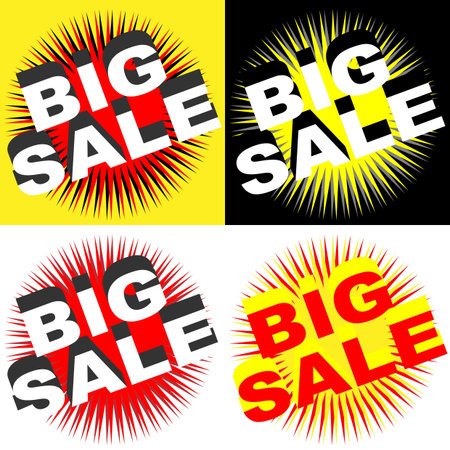 Retro Big Sale Signsのイラスト素材