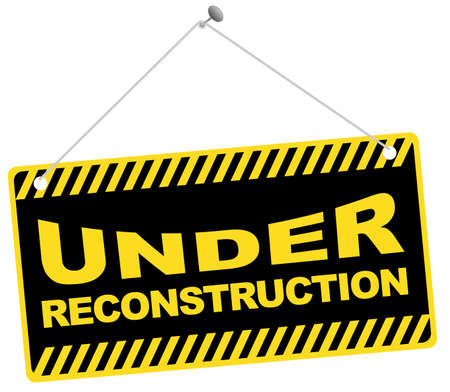 Web Icon -Under Reconstruction Sign Isolated on Whiteのイラスト素材