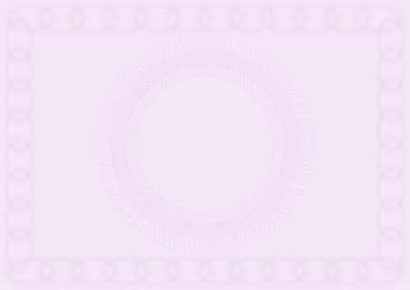 Blank Violet Gift Certificate Document With Copyspaceのイラスト素材