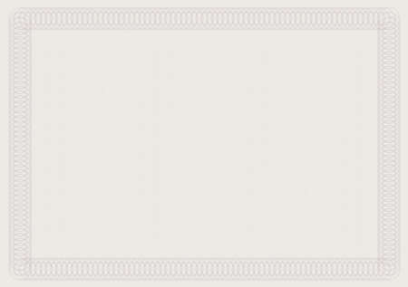 Blank Certificate Template in Shades of Brownのイラスト素材