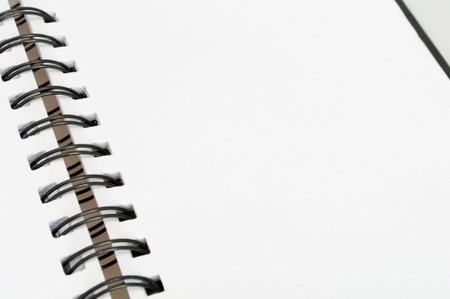 Close up of Open Diary - Personal Organizer - Shallow Depth of Field