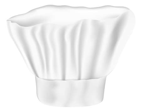 Illustration of White Chef Hat Isolated on White Backgroundのイラスト素材