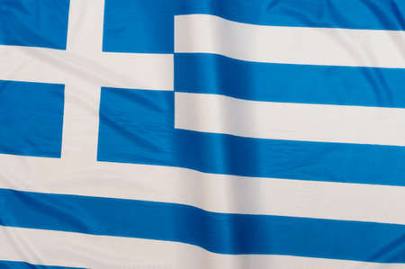 Close up of Greek Flagの写真素材