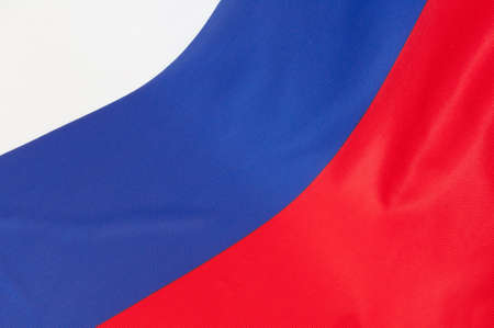 Close up of flag of Russiaの写真素材