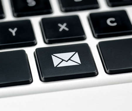 keyboard layout with  mail keyの写真素材