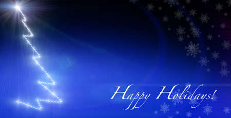 Sparkly christmas tree background with textの写真素材