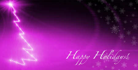 Sparkly christmas tree background with textの写真素材
