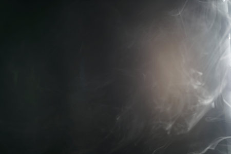Smoke on black background