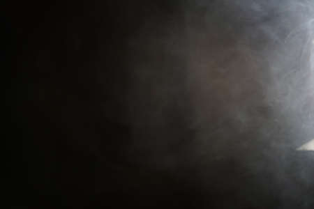 Smoke on black backgroundの写真素材