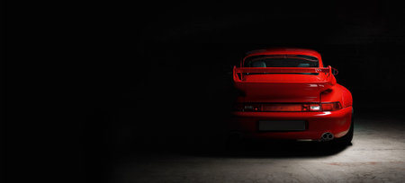 Aachen, Germany, June 14, 2013: Arranged Street shot of an historic Porsche 911.のeditorial素材