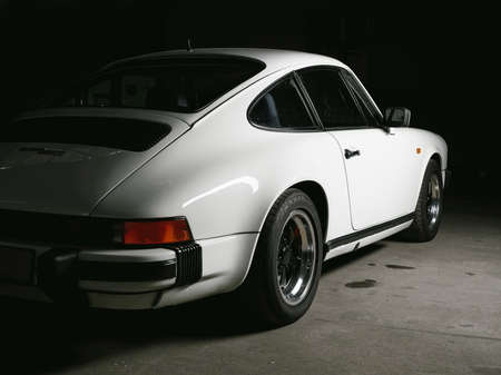 Aachen, Germany, June 14, 2013: Arranged Street shot of an historic Porsche 911.のeditorial素材