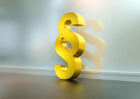 Symbol of Law and Justice - Paragraph / section signの写真素材