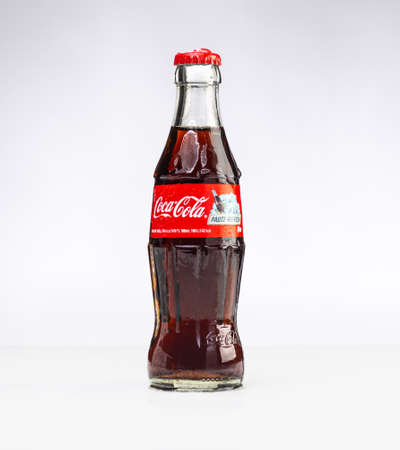 Aachen, Germany - 06 June 2015: Studioshot of Coca Cola Coke lemonadeのeditorial素材