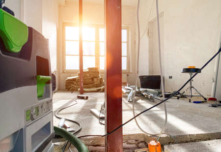 rebuilding an old real estate apartment, prepared and ready for renovateの写真素材