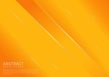 Abstract yellow background with light effect diagonal line. Vector illustrationのイラスト素材