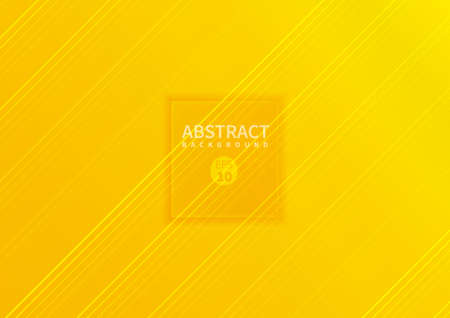 Abstract diagonal lines pattern yellow color tone background with copy space. Vector illustrationのイラスト素材