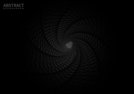 Abstract geometric on black ground. Vector illustrationのイラスト素材