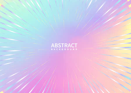 Abstract zoom line on colorful background. Vector illustrationのイラスト素材