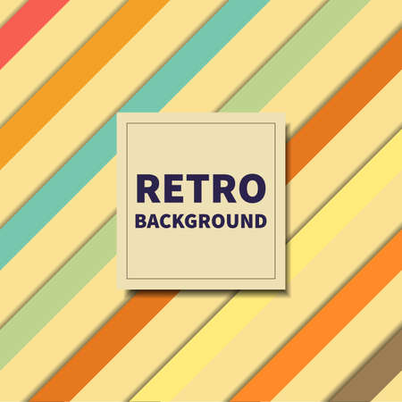 Abstract Background Pattern diagonal Vintage Retro Color Style Background with Space for Your Text. Vector illustrationのイラスト素材