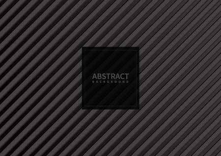 Abstract gray stripe pattern diagonal on black background and texture. Vector illustrationのイラスト素材