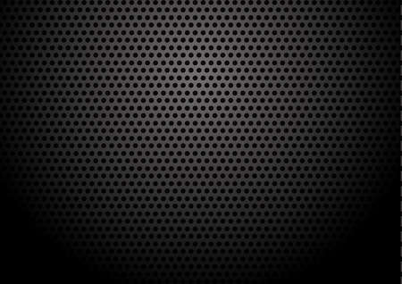 Metal plate grid with circular background texture. Vector illustrationのイラスト素材
