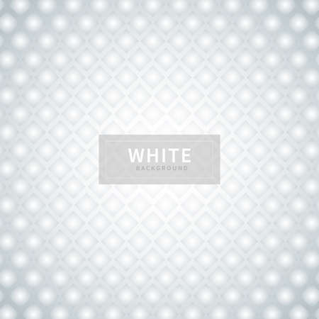 Abstract square pattern geometric white gradient background and texture. Vector illustrationのイラスト素材