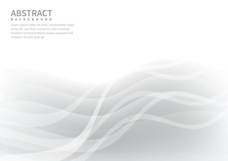 Abstract white and gray gradient color curve background. You can use for ad, poster, template, business presentation. Vector illustrationのイラスト素材