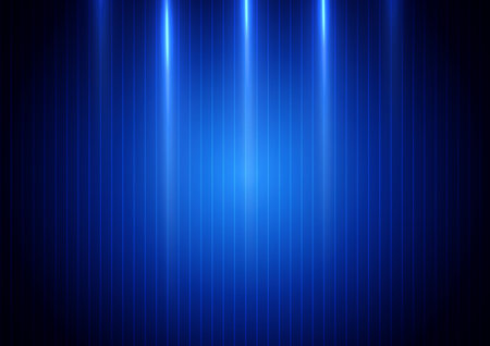 Abstract blue light vertical on blue background. Technology concept. Vector illustrationのイラスト素材