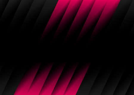 Abstract black and pink stripe pattern diagonal geometric background and texture. Vector illustrationのイラスト素材