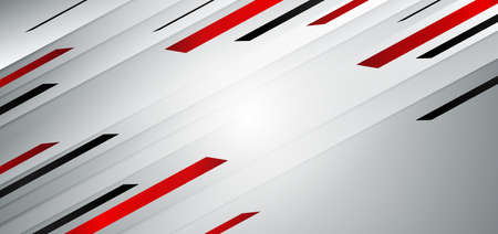 Abstract template contraast of red and black colors for business design. Technology style. You can use for ad, poster, template, business presentation. Vector illustrationのイラスト素材
