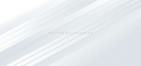 Abstract banner geometric white and grey diagonal background. You can use for ad, poster, template, business presentation. Vector illustrationのイラスト素材