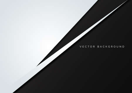 Template corporate concept white and black contrast design background. You can use for ad, poster, template, business presentation. Vector illustrationのイラスト素材