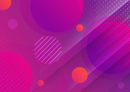 Abstract circles geometric color gradient background with texture. You can use for ad, poster,...