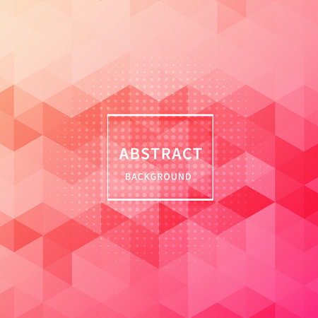 Abstract pink gradient color geometric hexagon pattern background and texture with copy space. You...