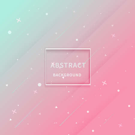 Modern and trendy abstract pink green color gradient background with geometric shape. You can use for ad, poster, template, business presentation. Vector illustrationのイラスト素材