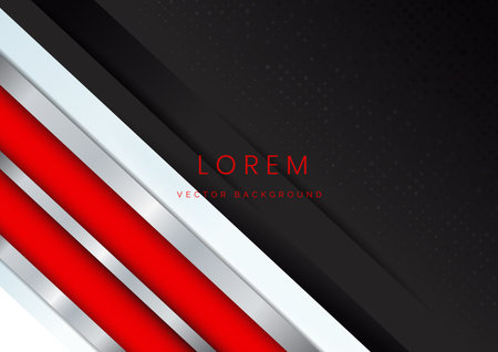 Template corporate banner concept red silver grey and black contrast background. You can use for ad, poster, template, business presentation. Vector illustrationのイラスト素材