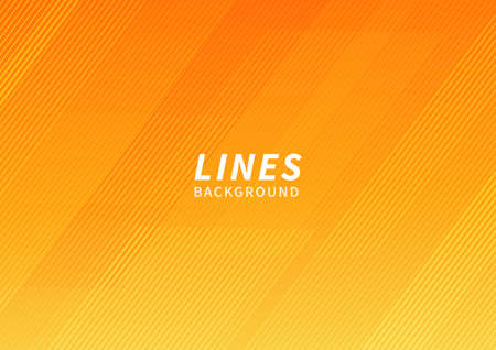 Abstract orange and yellow geometric modern stripe line background. Modern background template. Vector illustrationのイラスト素材