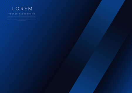 Abstract blue geometric diagonal overlay layer background. You can use for ad, poster, template, business presentation. Vector illustrationのイラスト素材