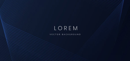 Abstract dark blue lines background. Technology desdign. Vector illustration