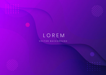 Abstract modern purple gradient fluid shape background with copy space for text. You can use for ad,...