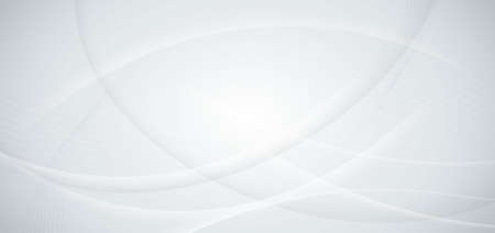 Abstract white and grey background with dynamic waves shape. You can use for ad, poster, template, business presentation. Vector illustrationのイラスト素材