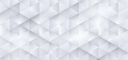 Abstract white and grey triangle pattern design background. You can use for ad, poster, template, business presentation. Vector illustrationのイラスト素材