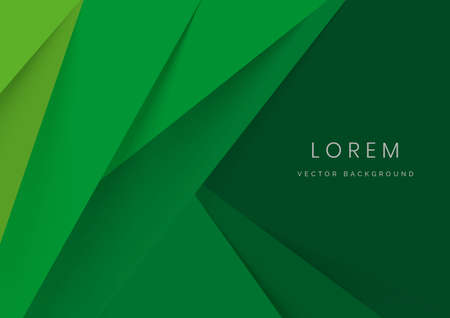 Abstract green triangles layers background. Minimal style. You can use for ad, poster, template, business presentation. Vector illustrationのイラスト素材