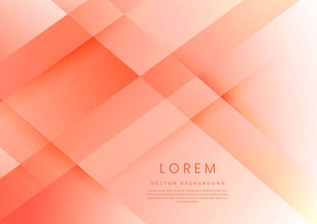 Abstract soft orange geometric diagonal overlay layer background. You can use for ad, poster, template, business presentation. Vector illustrationのイラスト素材
