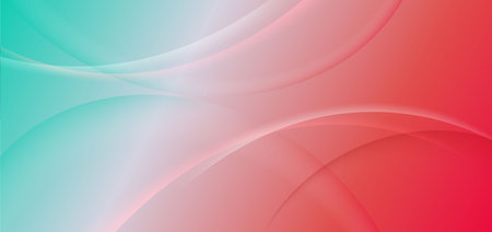 Abstract wave trendy geometric abstract background with soft green and red gradient.  You can use for ad, poster, template, business presentation. Vector illustrationのイラスト素材