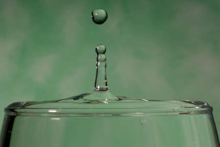 An image of a nice water dropの写真素材