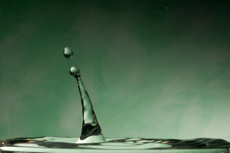 An image of a nice water dropの写真素材