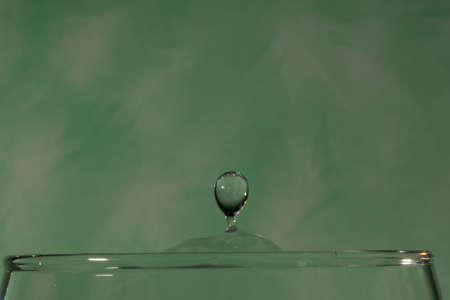 An image of a nice water dropの写真素材