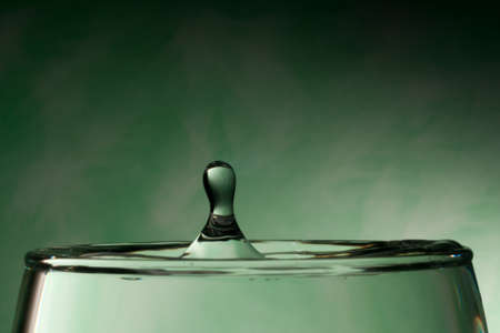 An image of a nice water dropの写真素材