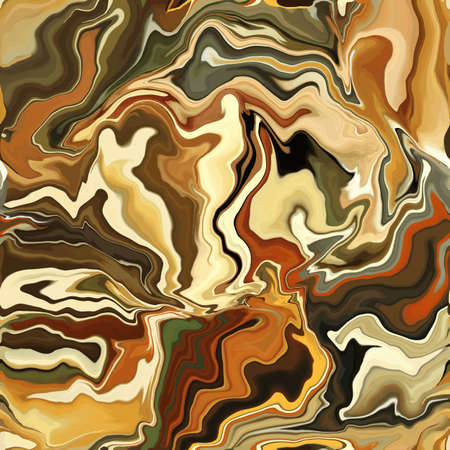 Marble texture seamless pattern. Yellow, orange, green, burgundy, red abstract background. Seamless liquid fluid. Ebru style effect. Aqua ink print .Vectorのイラスト素材